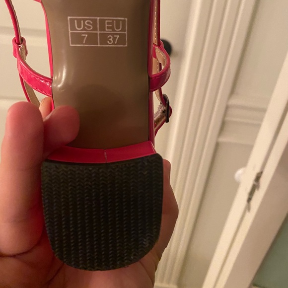 Riverdale pink bow sling back shoes size 7 - Picture 5 of 5